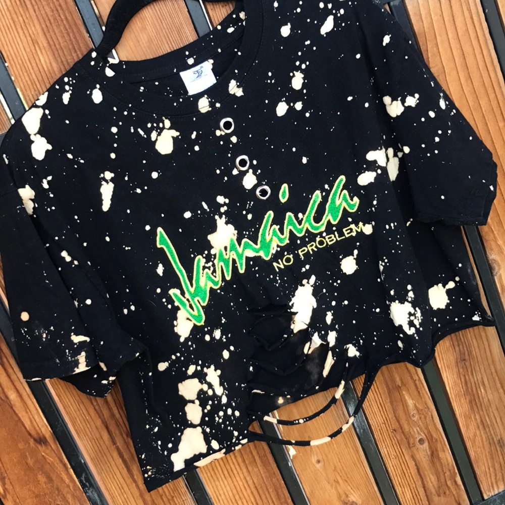 ❌SOLD IN BUNDLE❌ JAMAICA - NO PROBLEM CROP TOP